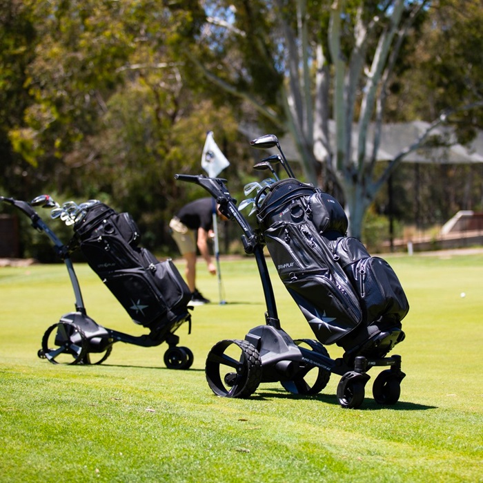 2 electric golf trolley