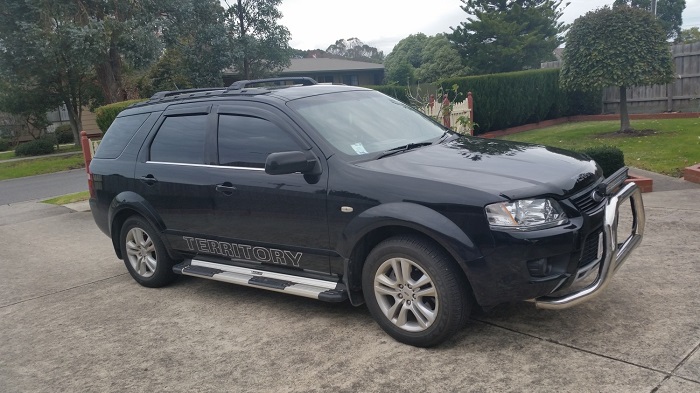 Ford Territory with protection accessories